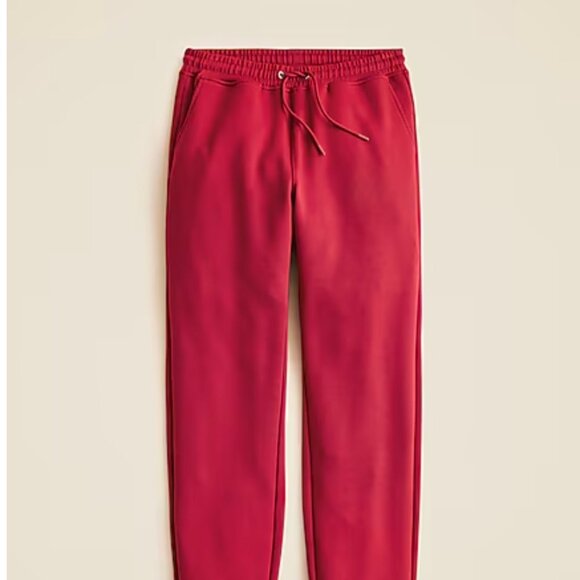 J. Crew Scubba-knit jogger pant, in Vivid Burgundy Size XS - Picture 2 of 7